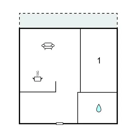 1 Bedroom Amazing In Tossens アパート Stick
